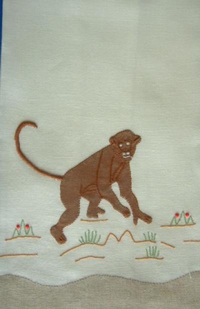 #Monkey Guest Towel#
