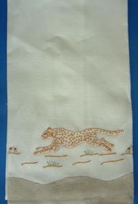 #Cheetah Guest Towel#